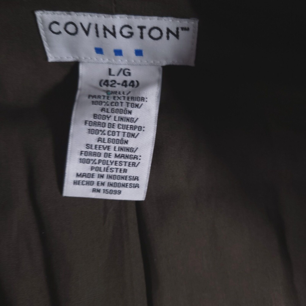 Covington Corduroy Sport Coat Mens‎ Large 44 Brown Jacket 2 Button Single Vent - Picture 7 of 10